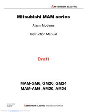 Mitsubishi Electric MAM-GM20 Instruction Manual
