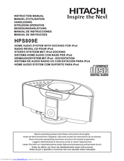 Hitachi HPS809E Instruction Manual