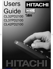 Hitachi CL37PD2100 User Manual