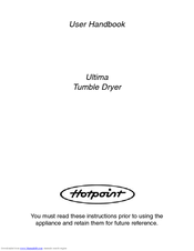 Hotpoint Ultima Tumble Dryer User Handbook Manual