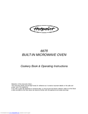 Hotpoint 6675 Cookery Book & Operating Instructions