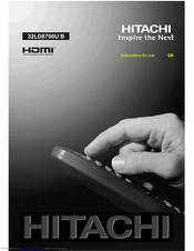 Hitachi 32LD8700U B Instructions For Use Manual