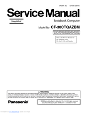 Panasonic Toughbook CF-30CTQAZBM Service Manual