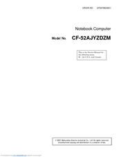 Panasonic TOUGHBOOK CF-52AJYZDZM Service Manual