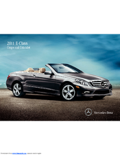 Mercedes-Benz 2011 E-Class Cabriolet Instruction Booklet