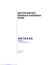 Netgear GS716T-200NAS Hardware Installation Manual