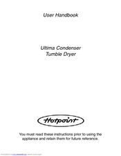 Hotpoint Ultima Condenser Tumble Dryer User Handbook Manual