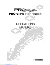 Humminbird PRO Craft PRO View FISHFINDER Operation Manual