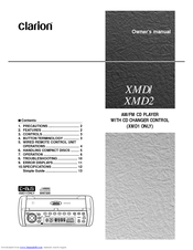 Clarion XMD1 Owner's Manual