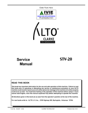 Alto STV-20 Service Manual