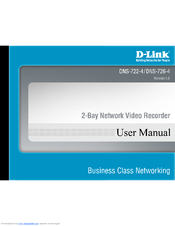 D-Link DNS-726-4 - Network Video Recorder Standalone DVR Product Manual