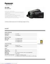 Panasonic HDCTM60K Brochure