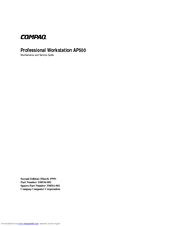 Compaq Professional AP500 Maintenance And Service Manual