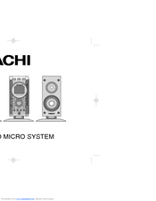 Hitachi AX-67 Operating Instructions Manual