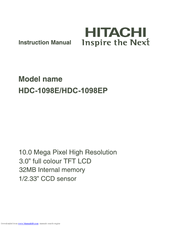 Hitachi HDC-1098EP Instruction Manual