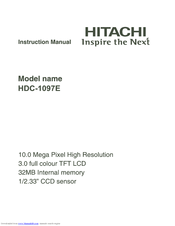 Hitachi HDC-1097E Instruction Manual