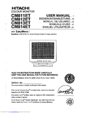 Hitachi CM813ET User Manual