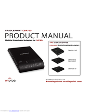 Cradlepoint CBA750 Series User Manual