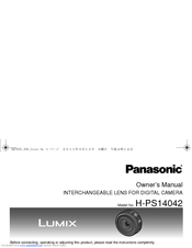 Panasonic Lumix H-PS14042 Owner's Manual