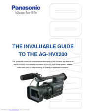 Panasonic AG AG-HVX200A Manual Book