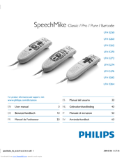 Philips LFH5262/00 - SpeechMike Classic 5262 User Manual