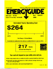 GE GG40T06TVT Energy Manual