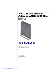 Netgear WNHD3004 - High Performance Wireless-N HD Home Theatre Adapter User Manual