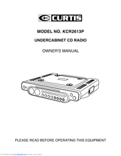 Curtis KCR2613P Owner's Manual