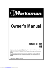 Magnadyne Marksman M4 Owner's Manual