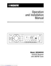 Magnadyne M3500DVD Operation and Operation And Installation Manual