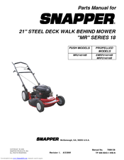 Snapper MRP216518B Parts Manual