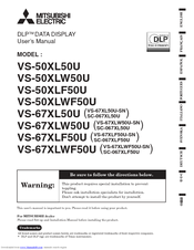 Mitsubishi Electric DLP VS-50XLW50U User Manual