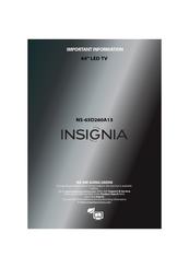 Insignia NS-65D260A13 Important Information Manual