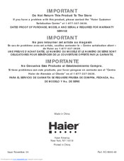 Haier HPM09XC5 - Portable Air Conditioner User Manual