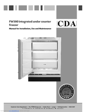 CDA FW380 for Manual For Installation, Use And Maintenance