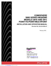 Digicom COMSPHERE 3910 Installation And Operation Manual