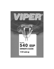 Viper Viper ESP 540 Owner's Manual