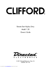 Directed Electronics CLIFFORD 1.3X Owner's Manual