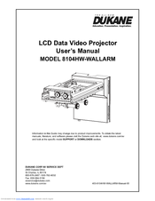 Dukane 8104HW-WALLARM User Manual