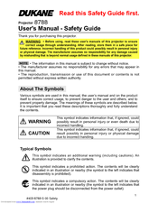 Dukane 8788 User Manual