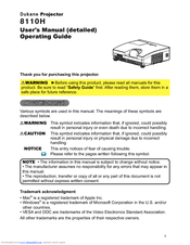 Dukane 8110H User Manual