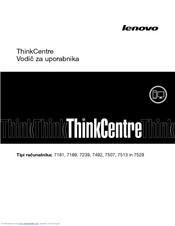 Lenovo ThinkStation 7529 Vodič Za Uporabnika Manual