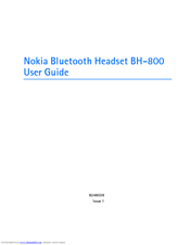Nokia BH-800 User Manual