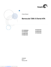 Seagate BARRACUDA 7200.12 ST3500410AS Product Manual