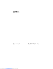 Electrolux B5741-5 User Manual
