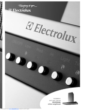 Electrolux E:Line ERCE90AS Installation And User Manual