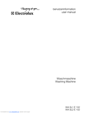 Electrolux WA SL2 E 102 User Manual