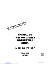 Electrolux CV 850 S/2 Instruction Book