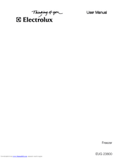 Electrolux EUG 23800 User Manual