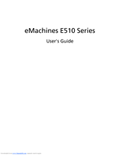 Acer eMachines E510 Series User Manual